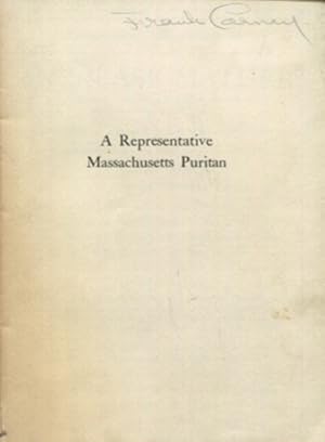 A Representative Massachusetts Puritan: Increase Mather. Considered In Relation To The Animadvers...