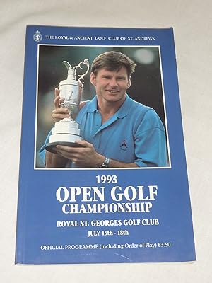 Bild des Verkufers fr Open Golf Championship 1993 Royal St. Georges Golf Club zum Verkauf von Antiquarian Golf