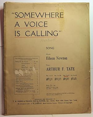 Seller image for SOMEWHERE A VOICE IS CALLING SONG for sale by Rose City Books