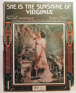 Immagine del venditore per SHE IS THE SUNSHINE OF VIRGINIA venduto da Rose City Books