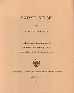 Image du vendeur pour Coyote Gulch mis en vente par Back of Beyond Books