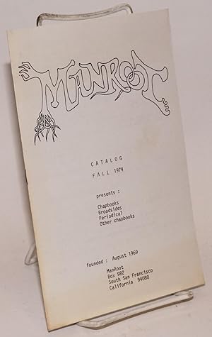 Imagen del vendedor de Manroot [Man-Root] catalog, fall 1974 a la venta por Bolerium Books Inc.
