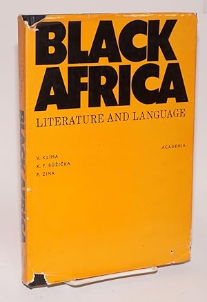 Image du vendeur pour Black Africa literature and language mis en vente par Bolerium Books Inc.