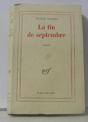 Seller image for La fin de septembre for sale by crealivres