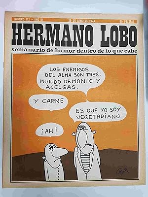 Seller image for Hermano Lobo numero 112: portada de Gila for sale by El Boletin