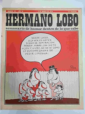 Seller image for Hermano Lobo numero 095: portada de Gila for sale by El Boletin