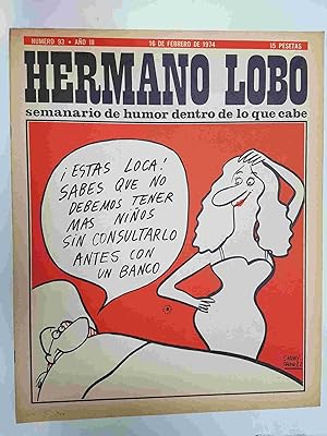 Seller image for Hermano Lobo numero 093: portada de Chummy Chummez for sale by El Boletin