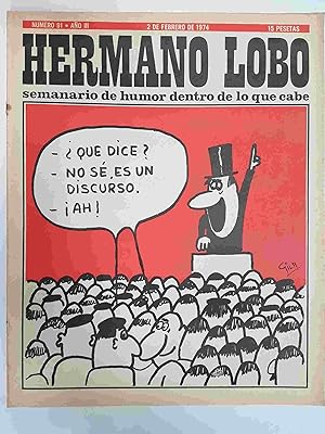 Seller image for Hermano Lobo numero 091: portada de Gila for sale by El Boletin