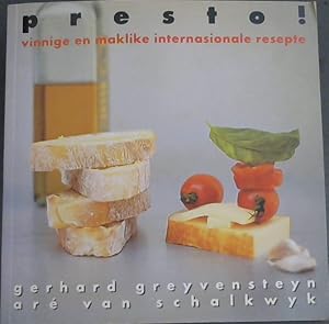 Seller image for Presto ! (vinnige en maklike internasionale resepte) for sale by Chapter 1