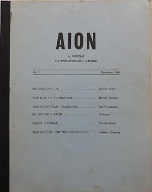 Seller image for AION A Journal Of Traditionary Science Number 1 for sale by Derringer Books, Member ABAA