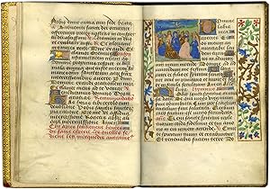 BOOK OF HOURS (USE OF CAMBRAI); illuminated manuscript on parchment, in Latin and French