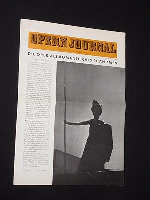 Das Opernjournal der Deutschen Oper Berlin [Opern-Journal]. Informationen, Bilder, Essays. Nr. 2,...