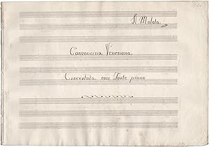Il Moleta. Canzoncina Veneziana concertata per Forte-piano