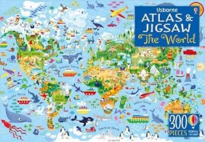 Image du vendeur pour Usborne Atlas and Jigsaw The World (Paperback) mis en vente par AussieBookSeller
