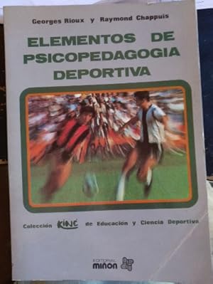 Imagen del vendedor de ELEMENTOS DE PSICOPEDAGOGIA DEPORTIVA. a la venta por Libreria Lopez de Araujo