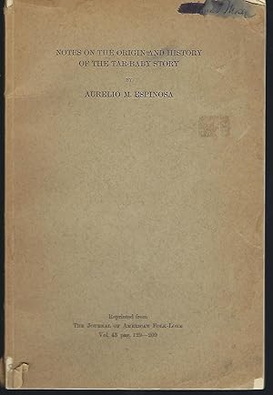 Imagen del vendedor de Notes on the origin and history of the Tar-Baby story. Reprinted from The Journal of American Folk-Lore, Vol. 43, pag. 129-209. a la venta por Turn-The-Page Books