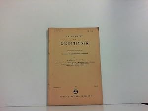 Zeitschrift für Geophysik Jg.24, Heft 6.-1958