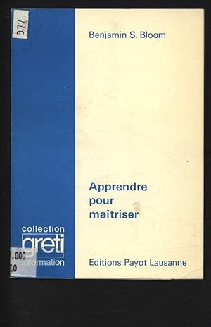 Seller image for Apprendre pour maitriser. for sale by Antiquariat Bookfarm