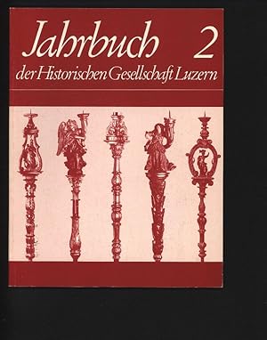 Seller image for Jahrbuch der Historischen Gesellschaft Luzern, 2/1984. Die Kerzenstangen der Bruderschaften und Znfte im Kanton Luzern. for sale by Antiquariat Bookfarm