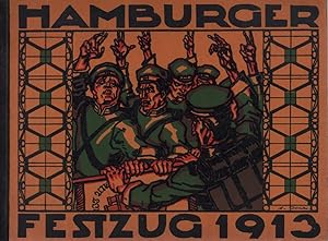 Festzug am 24. März 1913. Hundertjahrfeier zur Erinnerung an Hamburgs Befreiung von der Franzosen...