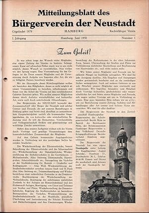 Mitteilungsblatt des Bürgerverein der Neustadt, Hamburg.