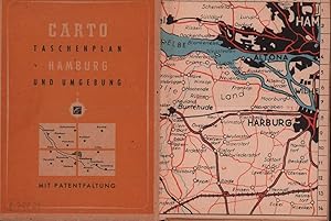 CARTO Taschenplan Hamburg und Umgebung. Mit Patentfaltung.