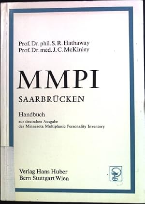 Bild des Verkufers fr MMPI Saarbrcken. Handbuch zur deutschen Ausgabe des Minnesota Multiphasic Personality Inventory. zum Verkauf von books4less (Versandantiquariat Petra Gros GmbH & Co. KG)