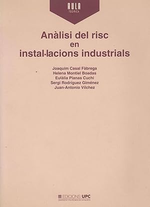 Immagine del venditore per ANLISI DEL RISC EN INSTAL.LACIONS INDUSTRIALS venduto da Libreria Rosela