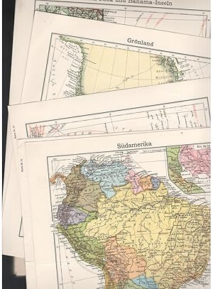 15 farb. Karten aus Westermanns Monatsheft Atlas