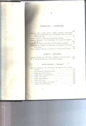 Bild des Verkufers fr Keleti Szemle. Kzlemnyek az ural - altaji np s nyelvtudomny krbl. Revue oriental pour les tudes ouralo - altaiques Tome IX zum Verkauf von Windau Antiquariat