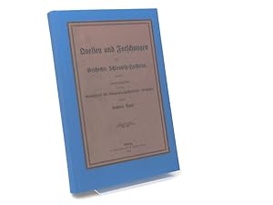 Bild des Verkufers fr Quellen und Forschungen zur Geschichte Schleswig-Holsteins. Sechster Band. zum Verkauf von Antiquariat Kelifer