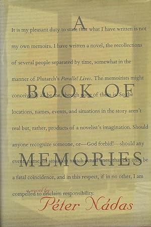 Seller image for A Book of Memories for sale by Bookshelf of Maine