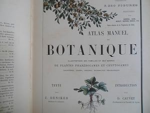 Seller image for ATLAS MANUEL DE BOTANIQUE for sale by TAHOE