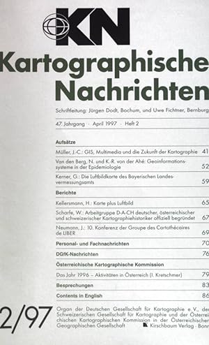 Bild des Verkufers fr Die Luftbildkarte des Bayerischen Landesvermessungsamtes; in: 47. Jg. Heft 2 Kartographische Nachrichten; zum Verkauf von books4less (Versandantiquariat Petra Gros GmbH & Co. KG)