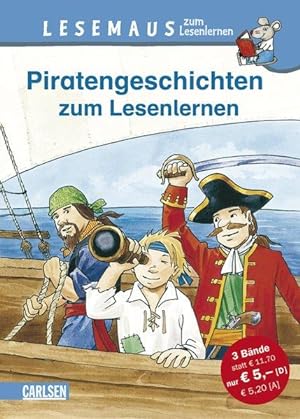 LESEMAUS zum Lesenlernen Sammelbände: Piratengeschichten zum Lesenlernen: Einfache Geschichten zu...