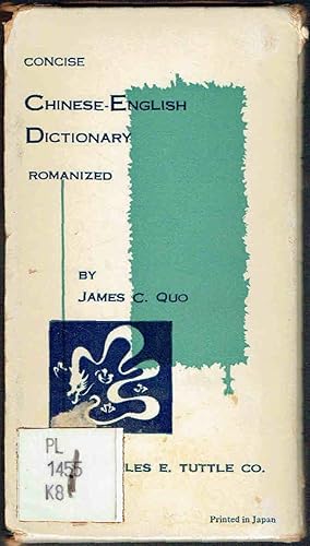 Concise Chinese English Romanized Dictionary