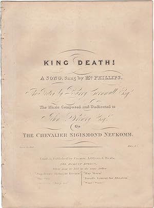 King death! A Song, sung by Mr. Phillips. The poetry by Barry Cornwall. The music composed & dedi...