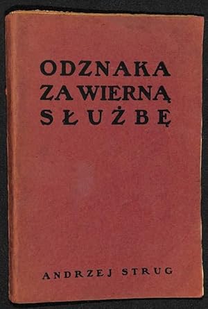 Bild des Verkufers fr Odznaka za wierna Sluzbe zum Verkauf von Librairie Lettres Slaves - Francis