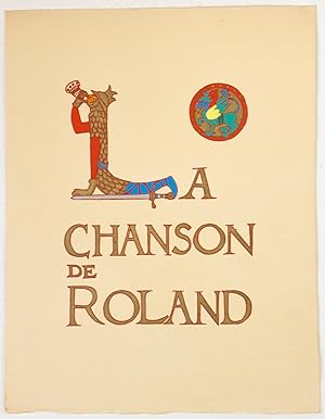 Seller image for La Chanson de Roland, texte manuscrit d'Oxford enlumin par Paul G. Klein, prface par L. Rau for sale by Des livres autour (Julien Mannoni)