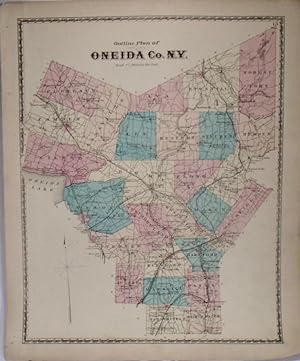 Immagine del venditore per Map of the Plan of Oneida County, New York venduto da Yesterday's Gallery, ABAA