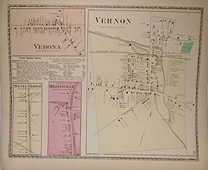 Immagine del venditore per Map of Vernon and Verona, New York venduto da Yesterday's Gallery, ABAA