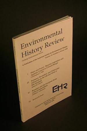 Seller image for Environmental History Review, Volume 14, Number 4, Winter 1990. for sale by Steven Wolfe Books