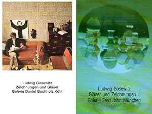 Imagen del vendedor de Zeichnungen und Glser / Glser und Zeichnungen II. 4. Juni - 7. Juli 1999, Galerie Daniel Buchholz, Kln. [Einladungskarten]. a la venta por Antiquariat Querido - Frank Hermann