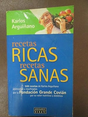 Imagen del vendedor de RECETAS RICAS RECETAS SANAS. a la venta por LIBRERIA AZACAN