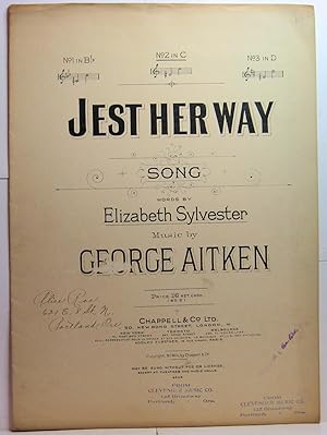 Imagen del vendedor de JEST HER WAY SONG a la venta por Rose City Books