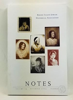 Seller image for Rhode Island Jewish Historical Notes, Volume 14, Number 3 (November 2005) for sale by Cat's Cradle Books