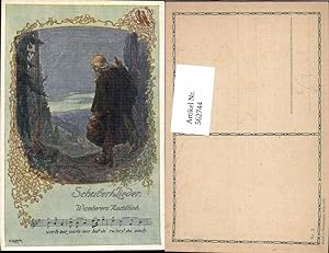 Bild des Verkufers fr 562744,Knstler Ak O. Elsner Liedkarte Schubert-Lieder Wanderers Nachtlied zum Verkauf von Versandhandel Lehenbauer