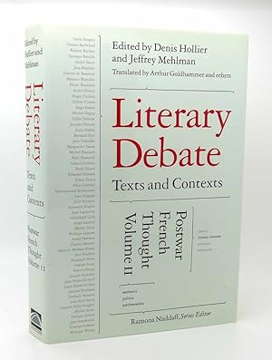 Seller image for LITERARY DEBATE Texts and Contexts: Postwar French Thought for sale by Rare Book Cellar