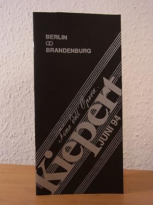 Bild des Verkufers fr Berlin und Brandenburg. Bcher, Graphik. Katalog Juni 1994 zum Verkauf von Antiquariat Weber