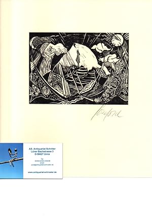 Bild des Verkufers fr Original-Holzstich. zu: "Psalmen". zum Verkauf von Antiquariat Schrter -Uta-Janine Strmer